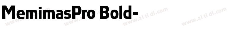 MemimasPro Bold字体转换